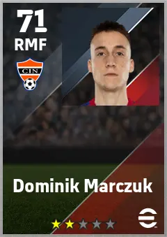 Dominik Marczuk eFootball 2026 player card — 71 OVR RMF