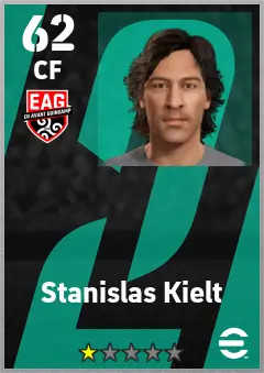 Stanislas Kielt eFootball 2026 player card — 62 OVR CF