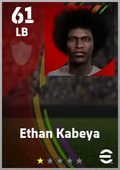 Ethan Kabeya eFootball 2026 player card — 61 OVR LB