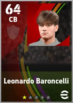 Leonardo Baroncelli eFootball 2026 player card — 64 OVR CB