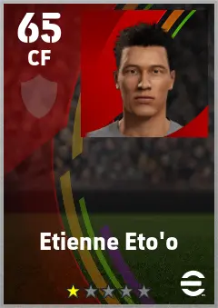 Etienne Eto o eFootball 2026 player card — 64 OVR CF