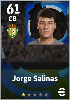 Jorge Salinas eFootball 2026 player card — 61 OVR CB