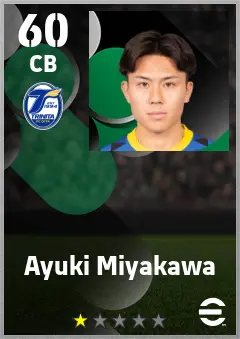Ayuki Miyakawa eFootball 2026 player card — 60 OVR CB