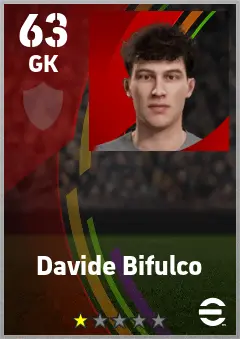 Davide Bifulco eFootball 2026 player card — 63 OVR GK