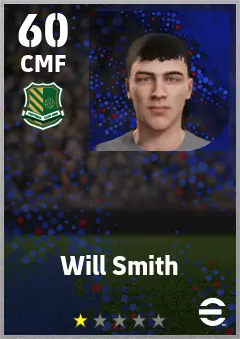 Will Smith eFootball 2026 player card — 60 OVR CMF