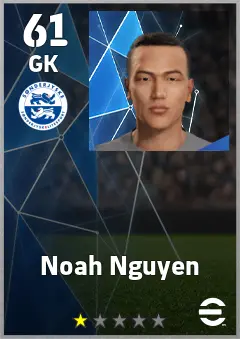 Noah Nguyen eFootball 2026 player card — 61 OVR GK