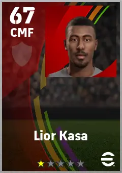 Lior Kasa eFootball 2026 player card — 67 OVR CMF