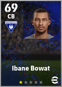 Ibane Bowat eFootball 2026 player card — 69 OVR CB