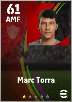 Marc Torra eFootball 2026 player card — 61 OVR AMF