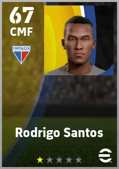 Rodrigo Santos eFootball 2026 player card — 67 OVR CMF