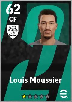 Louis Moussier eFootball 2026 player card — 62 OVR CF