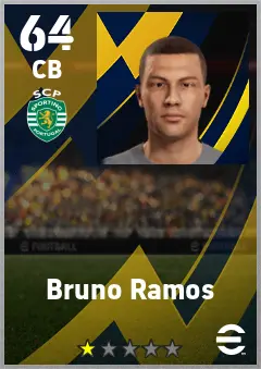 Bruno Ramos eFootball 2026 player card — 64 OVR CB