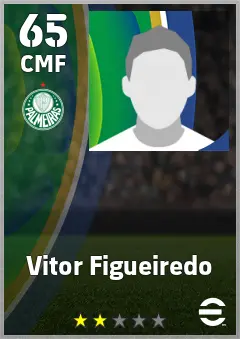 Vitor Figueiredo eFootball 2026 player card — 65 OVR CMF
