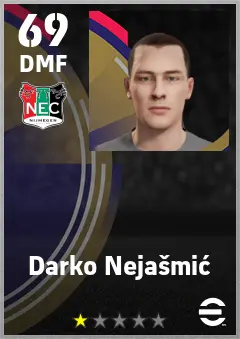 Darko Nejasmic eFootball 2026 player card — 69 OVR DMF