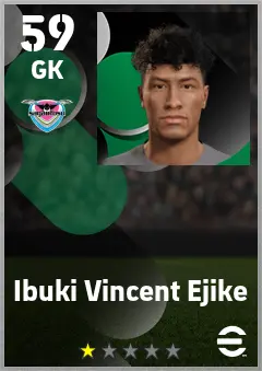 Ibuki Vincent Ejike eFootball 2026 player card — 59 OVR GK