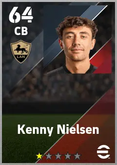 Kenny Nielsen eFootball 2026 player card — 64 OVR CB