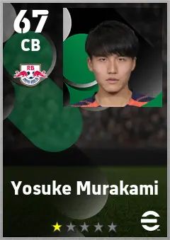 Yosuke Murakami eFootball 2026 player card — 67 OVR CB