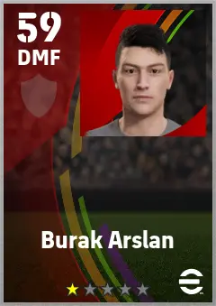 Burak Arslan eFootball 2026 player card — 59 OVR DMF
