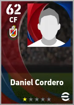 Daniel Cordero eFootball 2026 player card — 62 OVR CF