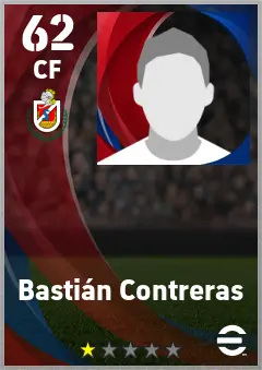 Bastian Contreras eFootball 2026 player card — 62 OVR CF