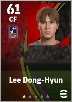 Lee Dong-Hyun eFootball 2026 player card — 61 OVR CF