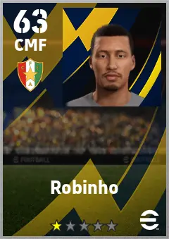 Robinho eFootball 2026 player card — 63 OVR CMF