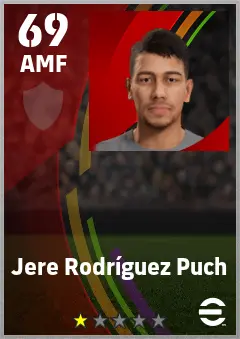 Jere Rodriguez Puch eFootball 2026 player card — 69 OVR AMF