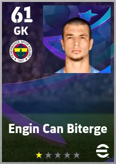 Engin Can Biterge eFootball 2026 player card — 61 OVR GK