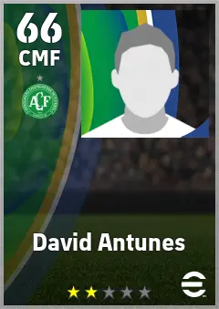 David Antunes eFootball 2026 player card — 66 OVR CMF