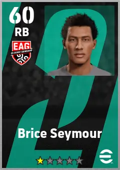 Brice Seymour eFootball 2026 player card — 60 OVR RB