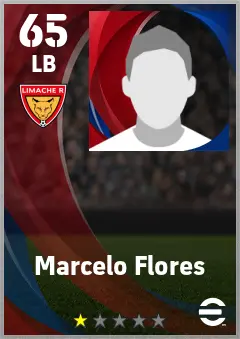 Marcelo Flores eFootball 2026 player card — 65 OVR LB
