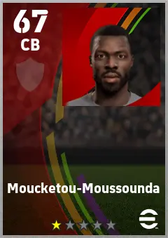 Moucketou-Moussounda eFootball 2026 player card — 67 OVR CB
