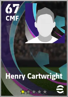 Henry Cartwright eFootball 2026 player card — 67 OVR CMF