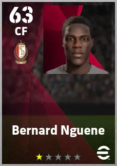 Bernard Nguene eFootball 2026 player card — 63 OVR CF