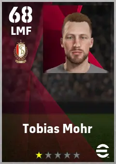 Tobias Mohr eFootball 2026 player card — 68 OVR LMF