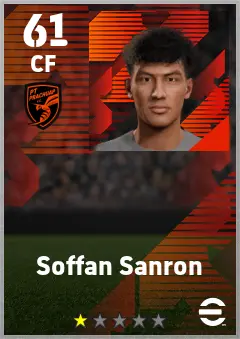 Soffan Sanron eFootball 2026 player card — 61 OVR CF