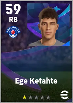 Ege Ketahte eFootball 2026 player card — 59 OVR RB