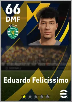 Eduardo Felicissimo eFootball 2026 player card — 66 OVR DMF