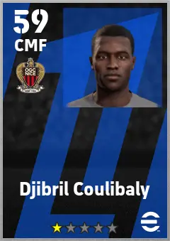 Djibril Coulibaly eFootball 2026 player card — 59 OVR CMF