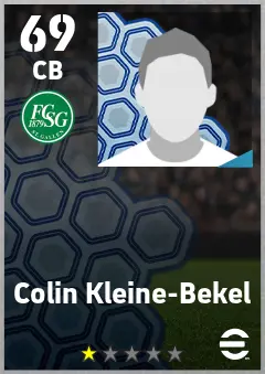 Colin Kleine-Bekel eFootball 2026 player card — 69 OVR CB