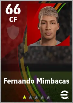 Fernando Mimbacas eFootball 2026 player card — 66 OVR CF