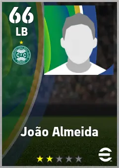 Joao Almeida eFootball 2026 player card — 66 OVR LB