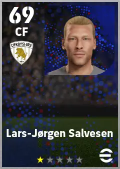 Lars-Jorgen Salvesen eFootball 2026 player card — 69 OVR CF