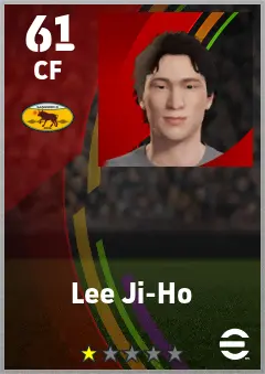 Lee Ji-Ho eFootball 2026 player card — 61 OVR CF
