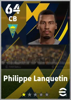 Philippe Lanquetin eFootball 2026 player card — 64 OVR CB