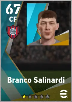 Branco Salinardi eFootball 2026 player card — 67 OVR CF