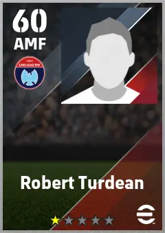 Robert Turdean eFootball 2026 player card — 60 OVR AMF