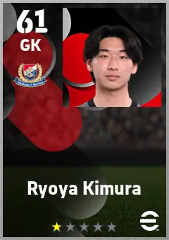 Ryoya Kimura eFootball 2026 player card — 61 OVR GK