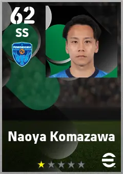Naoya Komazawa eFootball 2026 player card — 62 OVR SS