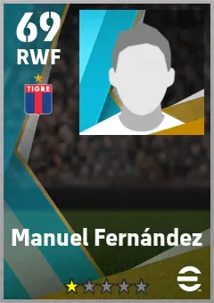 Manuel Fernandez eFootball 2026 player card — 69 OVR RWF